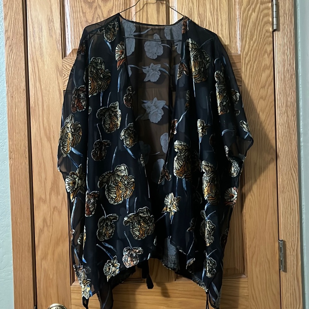 Flower Kimono Swim Cover